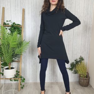 Asimetrična tunika črna