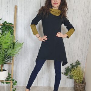 Asimetrična tunika rumena